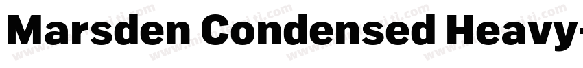 Marsden Condensed Heavy字体转换